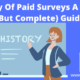 History Of Paid Surveys