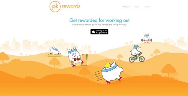 Pk Rewards home page image