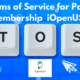 Terms of Service for Panel Membership iOpenUSA