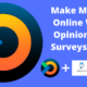 Make Money Online With OpinionAPP Surveys App
