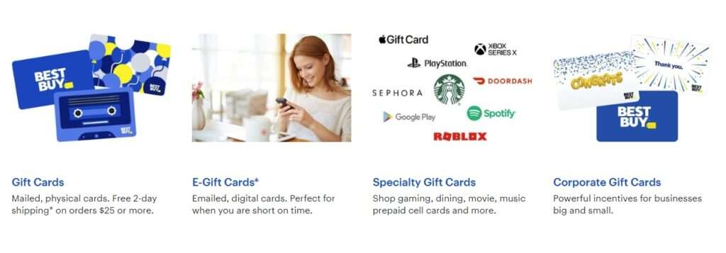 Types of Gift Cards Does Best Buy Offer