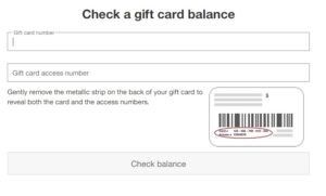 Check Your target Gift Card Balance