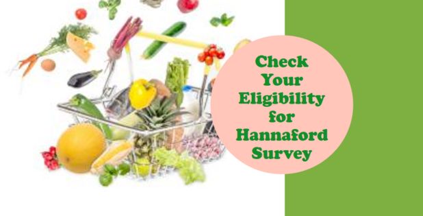 Hannaford Survey – Eligibility Criteria
